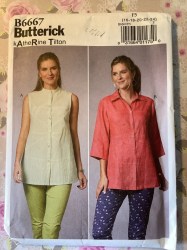 6667  BUTTERICK 18'' DOLL HISTORC  DRESS, BONNET, APRON, JACKET, SKIRT, HAT PATTERN